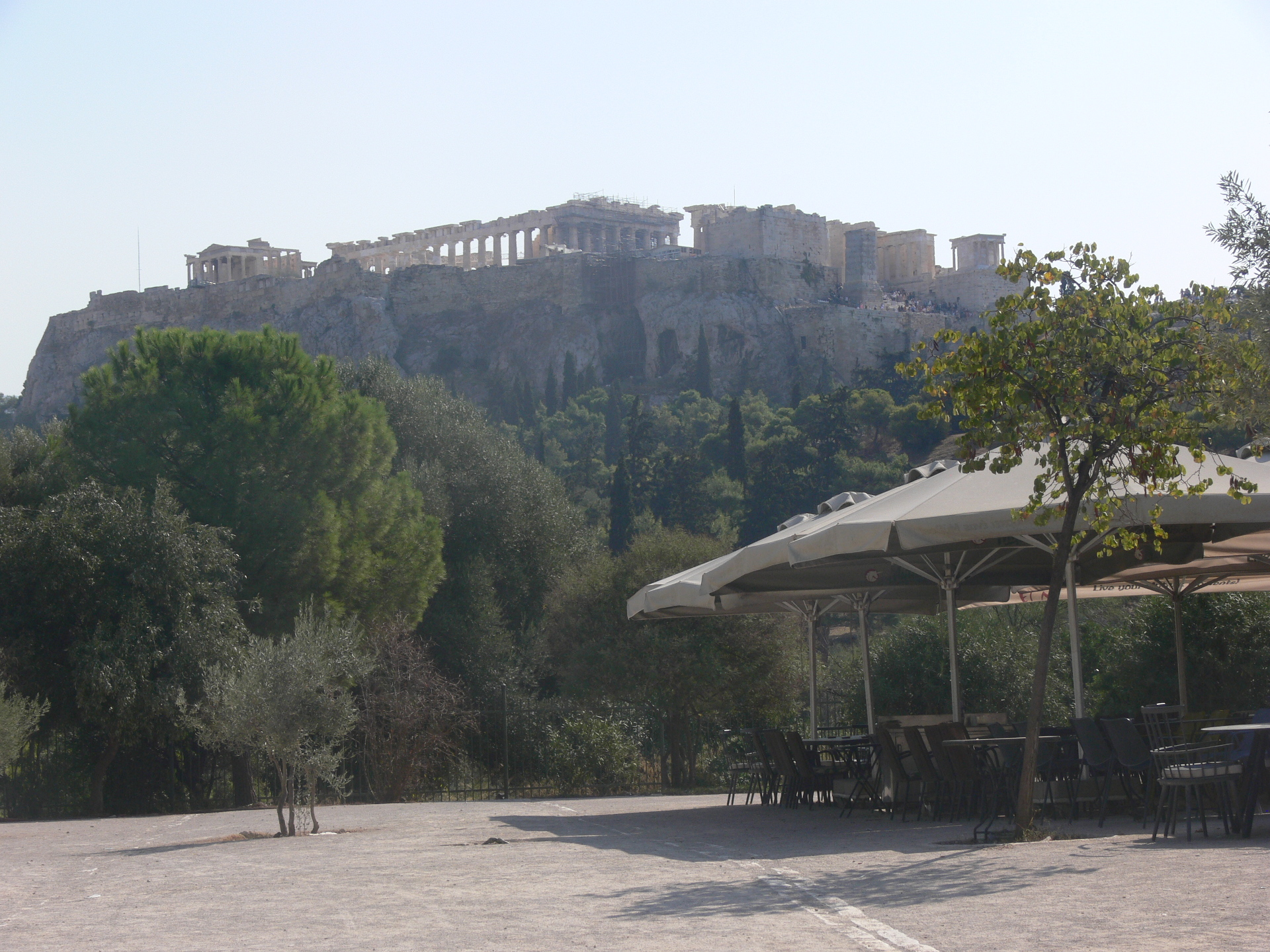 first view of the Akropolis