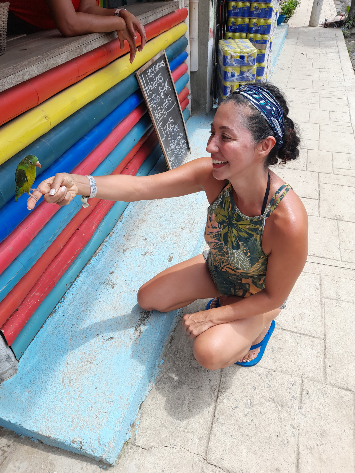 sandra makes a friend