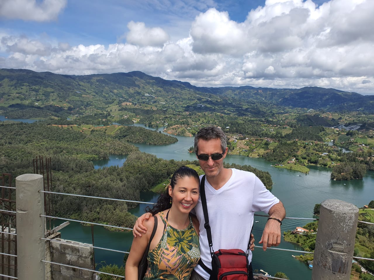 Murray and Sandra resting at the top