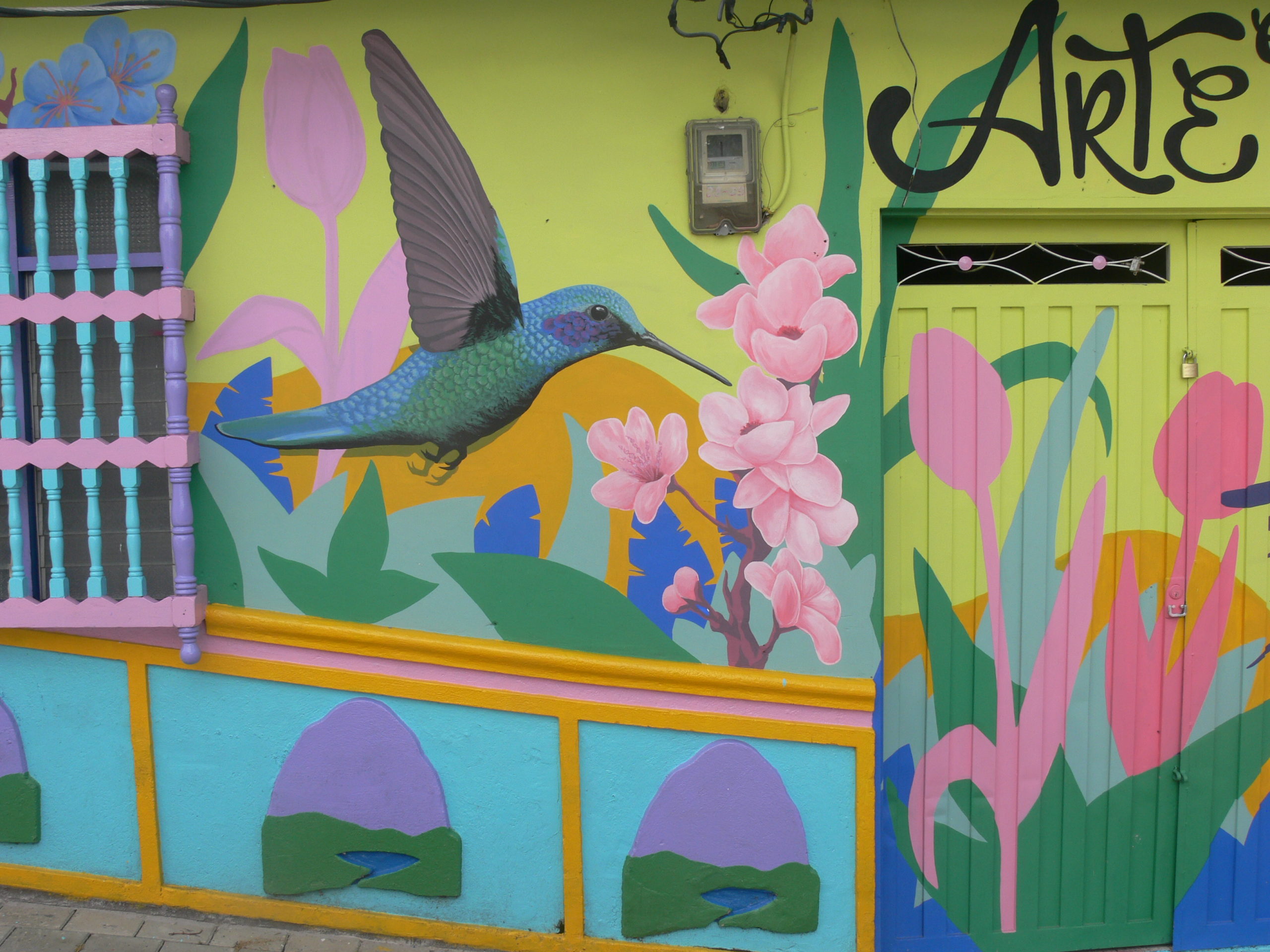 walls are so colourful