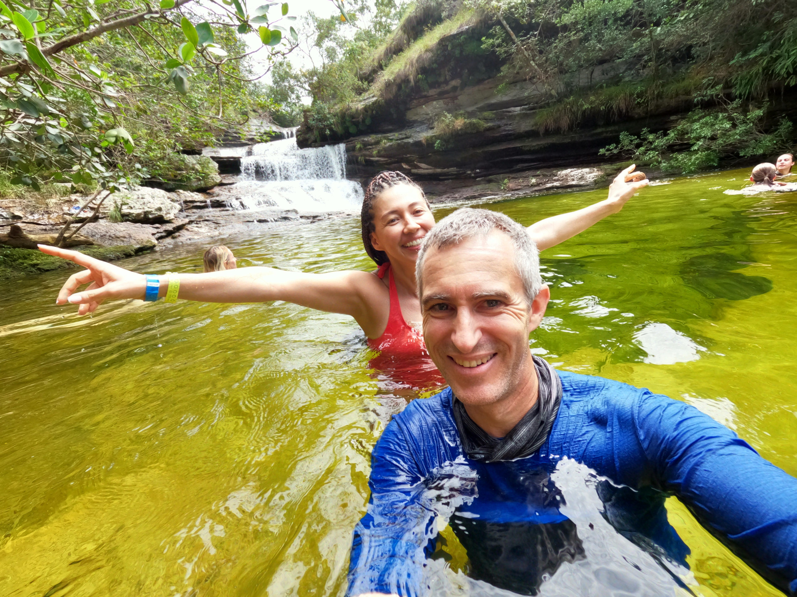 swimming in the rainbow river